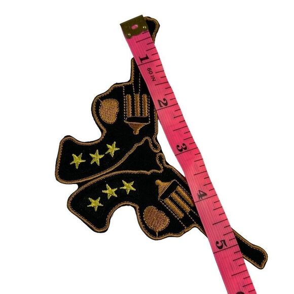 Double Pistol Western Gun Embroidered Patch - Picture 2 of 4
